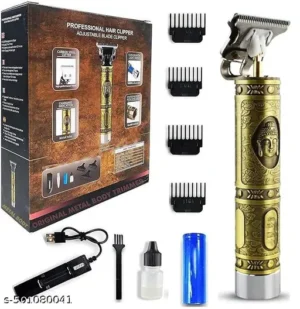 Vintage T9 Professional Hair Clipper, Gold, with Accessories - Image 4