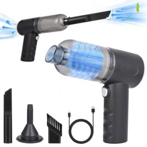 3 in 1 Portable Car Vacuum Cleaner with Blower | USB Rechargeable Wireless Handheld Car Vacuum Cleaner Traveling, Camping ,Portable,Rechargeable (1) - Image 2